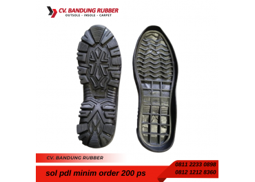 Produsen Outsole Terpercaya untuk Sepatu Safety PDL PDH TNI POLRI